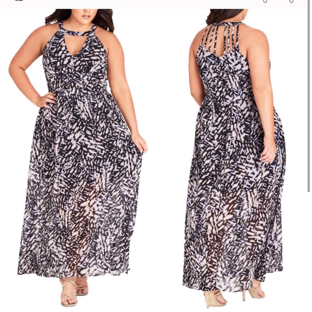 💖City Chic Maxi Dress Size 24